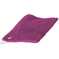 Fuchsia - Front - Towel City - Serviette de golf 100% coton