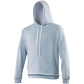 Bleu ciel- Blanc - Front - Awdis - Sweatshirt VARSITY - Homme