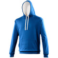 Bleu roi- Blanc - Front - Awdis - Sweatshirt VARSITY - Homme