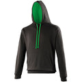 Noir - vert - Front - Awdis - Sweatshirt VARSITY - Homme