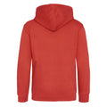 Rouge - Back - Awdis - Sweatshirt à capuche - Enfant
