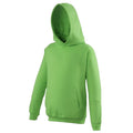 Vert citron - Front - Awdis - Sweatshirt à capuche - Enfant