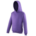 Violet - Front - Awdis - Sweatshirt à capuche - Enfant