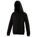 Noir profond - Front - Awdis - Sweatshirt à capuche - Enfant