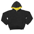 Noir-Or - Front - Awdis - Sweatshirt à capuche - Enfant unisexe