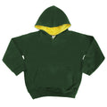 Vert forêt-Or - Front - Awdis - Sweatshirt à capuche - Enfant unisexe