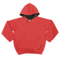 Rouge feu-Noir - Front - Awdis - Sweatshirt à capuche - Enfant unisexe