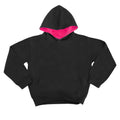 Noir-Rose - Front - Awdis - Sweatshirt à capuche - Enfant unisexe