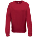 Rouge chiné - Front - Awdis - Sweatshirt léger - Femme