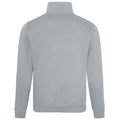 Gris - Back - Awdis - Sweatshirt à fermeture zippée - Homme