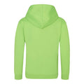 Vert électrique - Back - Awdis - Sweatshirt à capuche - Enfant unisexe
