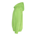 Vert électrique - Side - Awdis - Sweatshirt à capuche - Enfant unisexe