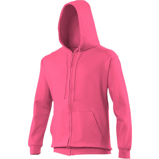 Rose - Side - Awdis - Sweatshirt à capuche et fermeture zippée - Homme