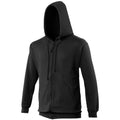 Noir - Lifestyle - Awdis - Sweatshirt à capuche et fermeture zippée - Homme