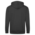 Noir - Gris - Back - Awdis - Sweatshirt à capuche et fermeture zippée - Homme