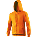 Orange pressée - Lifestyle - Awdis - Sweatshirt à capuche et fermeture zippée - Homme