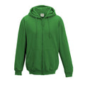 Vert tendre - Front - Awdis - Sweatshirt à capuche et fermeture zippée - Homme