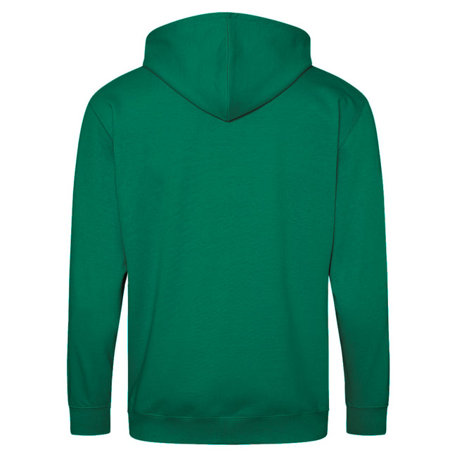 Vert bouteille - Back - Awdis - Sweatshirt à capuche et fermeture zippée - Homme