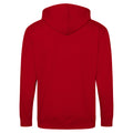 Rouge feu - Back - Awdis - Sweatshirt à capuche et fermeture zippée - Homme