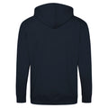Bleu marine Oxford - Back - Awdis - Sweatshirt à capuche et fermeture zippée - Homme