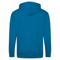 Bleu saphir - Back - Awdis - Sweatshirt à capuche et fermeture zippée - Homme