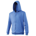 Bleu roi - Front - Awdis - Sweatshirt à capuche et fermeture zippée - Enfant unisexe