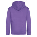 Violet - Back - Awdis - Sweatshirt à capuche et fermeture zippée - Enfant unisexe