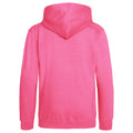 Rose - Back - Awdis - Sweatshirt à capuche et fermeture zippée - Enfant unisexe