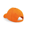 Orange - Back - Beechfield - Casquette de Baseball 100% coton - Adulte unisexe