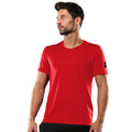 Rouge - Side - Lotto Football - T-shirt sport à manches courtes et col en V - Homme