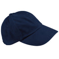 Bleu marine - Side - Beechfield - Casquette de Baseball 100% coton épais - Adulte unisexe