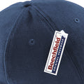 Bleu marine-Gris - Side - Beechfield - Casquette de Baseball 100% coton épais - Adulte unisexe