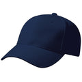 Bleu marine - Back - Beechfield - Casquette de Baseball 100% coton épais - Adulte unisexe