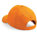 Orange - Back - Beechfield - Casquette de baseball 100% coton - Enfant unisexe