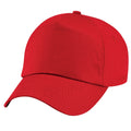 Rouge - Front - Beechfield - Casquette de baseball 100% coton - Enfant unisexe