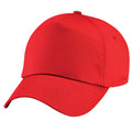 Rouge vif - Front - Beechfield - Casquette de baseball 100% coton - Enfant unisexe