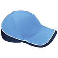 Bleu ciel-bleu marine - Front - Beechfield - Casquette de baseball - Unisexe