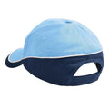 Bleu ciel-bleu marine - Back - Beechfield - Casquette de baseball - Unisexe