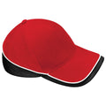 Rouge-noir - Front - Beechfield - Casquette de baseball - Unisexe