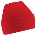 Rouge - Front - Beechfield - Bonnet tricoté - Enfant unisexe