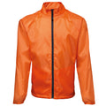 Orange-Noir - Front - 2786 - Veste de pluie légère - Homme