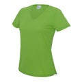 Vert citron - Front - AWDis - T-shirt à col en V - Femme