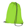 Vert citron - Front - BagBase - Sac à dos avec cordon de serrage