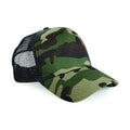Camouflage jungle - Front - Beechfield - Casquette camouflage rétro - Homme