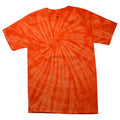 Orange - Front - Colortone - T-shirt rétro 100% coton - Adulte unisexe
