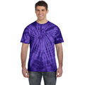 Violet - Back - Colortone - T-shirt rétro 100% coton - Adulte unisexe
