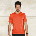 Orange fluo - Back - Kariban - T-shirt sport - Homme