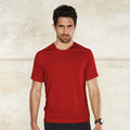 Rouge - Back - Kariban - T-shirt sport - Homme