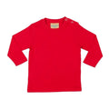 Rouge - Front - Larkwood - T-shirt à manches longues 100% coton - Bébé et enfant