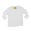Blanc - Front - Larkwood - T-shirt à manches longues 100% coton - Bébé et enfant